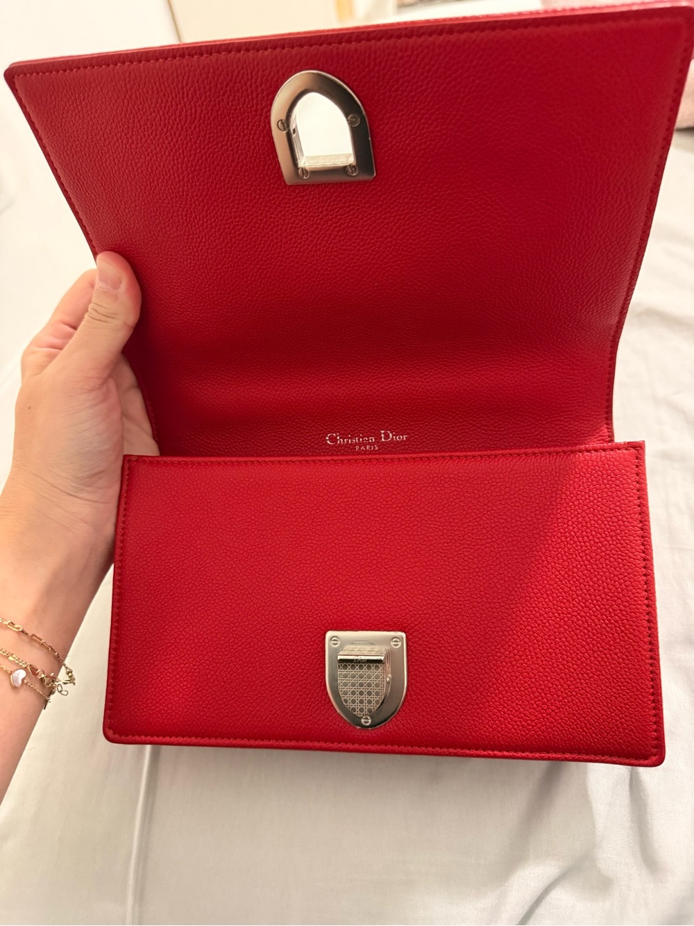 Dior Diorama Red Leather Purse - Picture 7 of 15